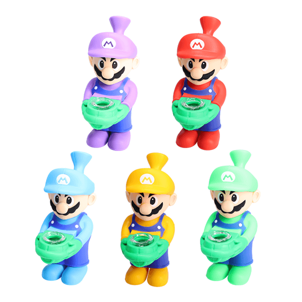 Non branded SHP19 6″ Silicone Character Hand Pipe (1-Pack) thumbnail