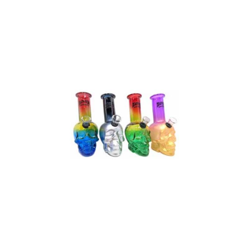 Death Row Records Skull Head Bubbler 6″ Water Pipe thumbnail