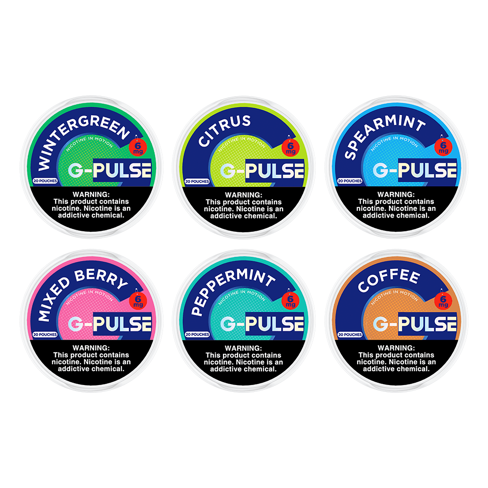 G Pulse Nicotine Pouches (20ct Can) 5pc Display thumbnail