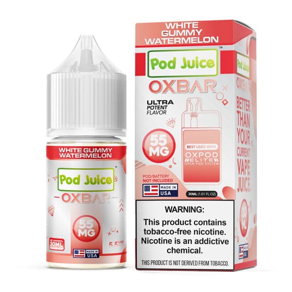 Oxbar Pod Juice Edition - White Gummy Watermelon - 30mL Salts thumbnail