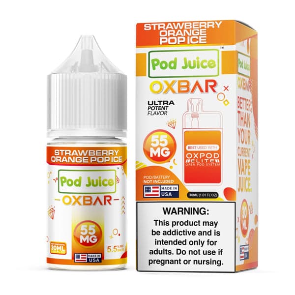 Oxbar Pod Juice Edition - Strawberry Orange Pop Ice - 30mL Salts thumbnail